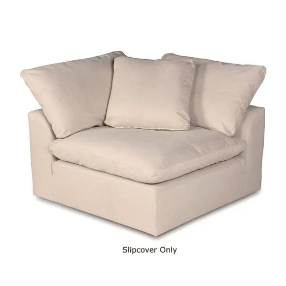 Sunset Trading Cloud Puff Slipcover - Corner Arm Chair, Performance Fabric - Picture 1 of 5